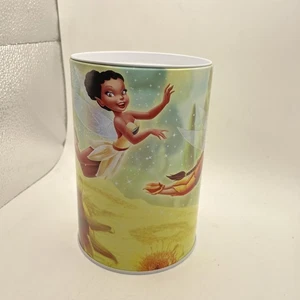 Banco de hojalata Disney Tinker Bell Fairies de The Tin Box Company ~ 5 3/4” de alto y 4”.B26 - Imagen 1 de 5
