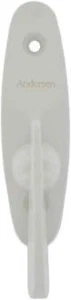 ¨ Tribeca Style - Gliding Door Thumb Latch in White Color - Picture 1 of 12