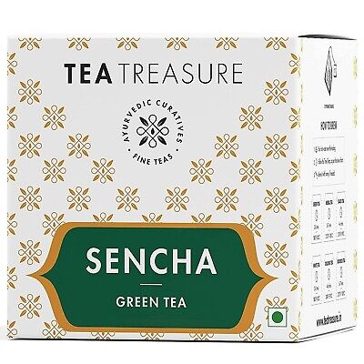 Tea Treasure Sencha Green Tea - 10 Tea Bags Free Shipping World Wide • 16.73$