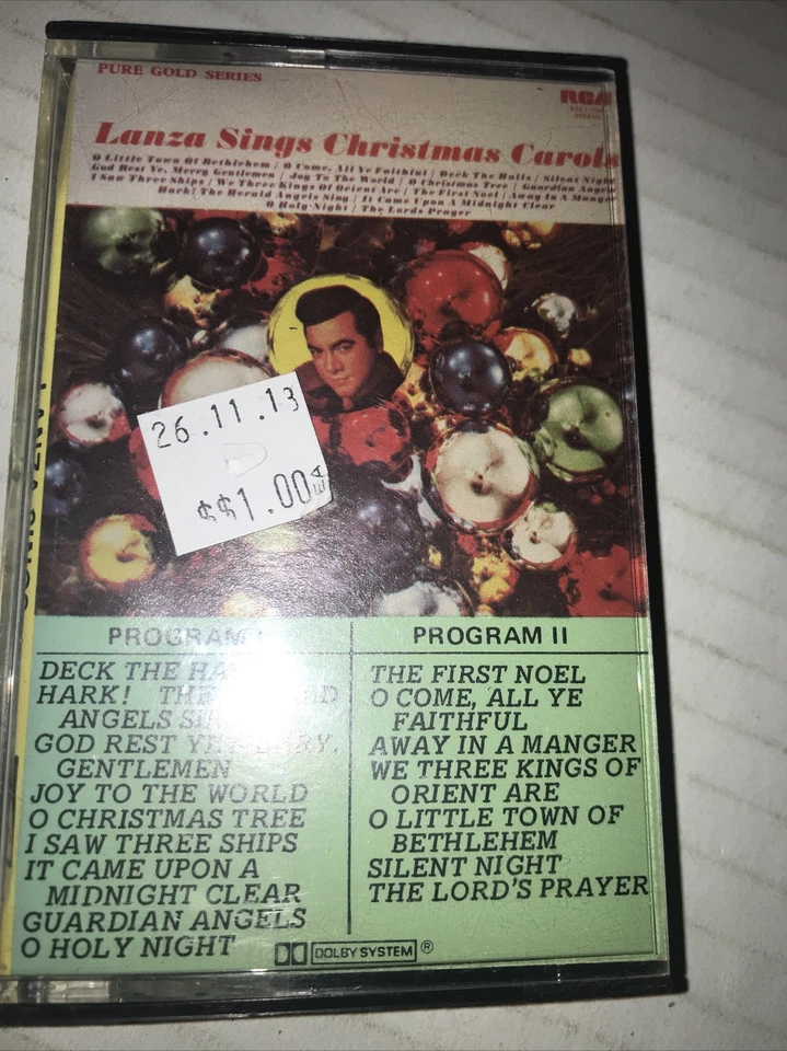 Cassette Lanza canta villancicos Mario Lanza Foto 1 de 3