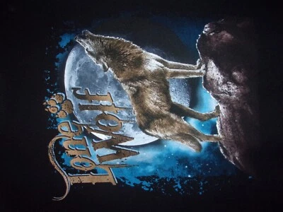 Футболка LONE WOLF HOWLING FULL MOON черная XL - Изображение 1 из 2
