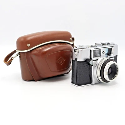 *Leia* Agfa Optima Ia com instruções de estojo de lente 45mm F/2.8 - 401 - Imagem 1 de 3