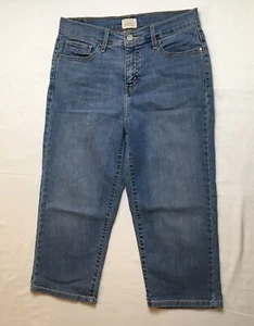 Levis Damen San Francisco 512 perfekt schlankmachende Capri blau Jeans Größe 10 - Bild 1 von 8