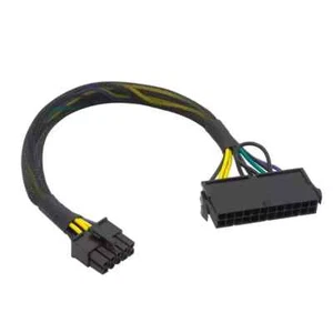 24 Pin to 10 Pin ATX PSU Sleeved Adapter Cable for IBM / Lenovo Desktop / Server - Picture 1 of 2