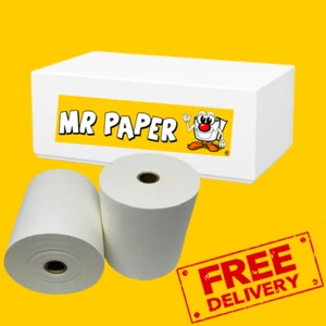 76 mm - 76 mm Weiß Drystream / Wäscheband / Nassfestrollen - 20er Karton - Bild 1 von 2