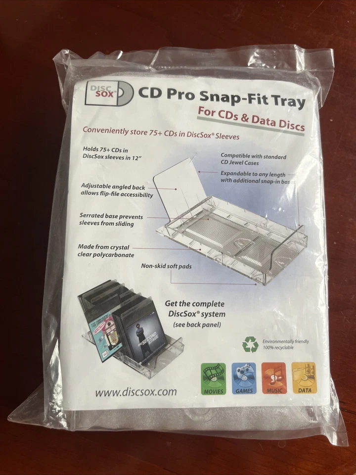 DiscSox CD Pro Snap-fit Tray 12in