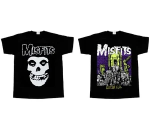 MISFITS scull EARTH A.D. Short - Long sleeve new black T-SHIRT 345XL - Picture 1 of 5