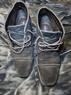 Botines Chukka de gamuza lisa Calvin Klein "Earnest" para hombre talla 8M 34F0548 Foto 1 de 4