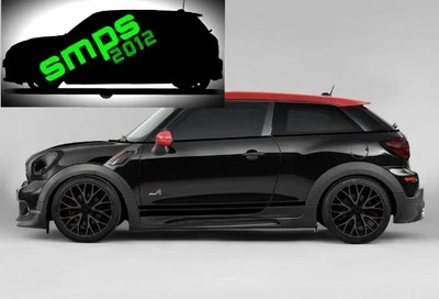 Mini Paceman R61 Opaco Blackout De-Chrome Premium Linea di Cintura Kit, Kit Jcw - Immagine 1 di 4