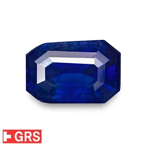 Zafiro birmano certificado GRS 8,28 quilates natural sin tratar AZUL REAL hallazgo raro - Imagen 1 de 5