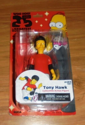 Figura de Los Simpson 25 de los mejores invitados Tony Hawk serie 2 NECA 2014 Foto 1 de 4