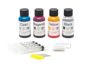 Hyrax Trading  Premium Combo Ink Refill Kit for HP 60/61/62/63/64/65/67/XL 30ml - Picture 1 of 5