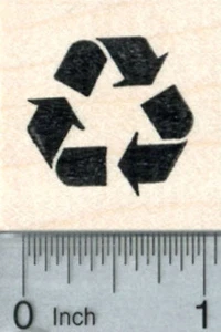 Estampilla de goma de reciclaje, símbolo de reciclaje D32313 WM - Imagen 1 de 1