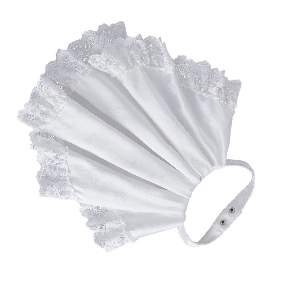  Pajarita retro bufanda elegante chifón cuello con volantes falso para niña Foto 1 de 4