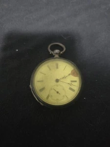 Vintage Humbert Geneva Silver Key Wind Pocket Watch - Picture 1 of 7