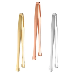 3pcs Ice Tongs Stainless Steel Tongs Sugar Ice Food Serving Kitchen Tool - Picture 1 of 12