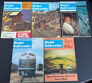 Vintage MODEL RAILROADER Magazine 1973 - Lot of 5 Issues - Imagen 1 de 6