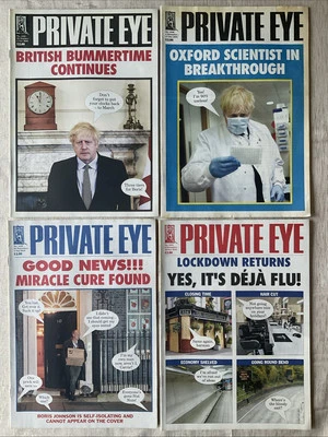 PRIVATE EYE Magazines Bundle 2020 Boris Johnson Covid Lockdown Dominic Cummings - Image 1 of 4