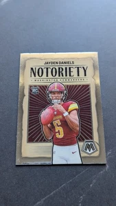 2024 Panini Mosaic Notoriety Jayden Daniels RC Rookie Commanders - Picture 1 of 2