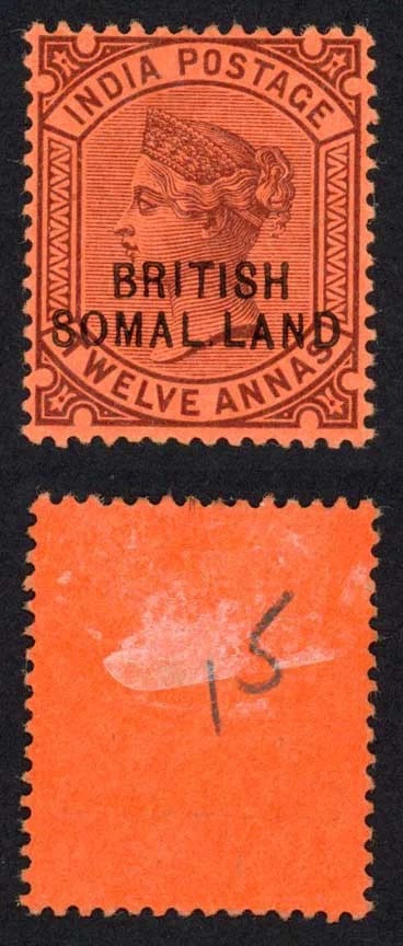 Somaliland SG20c 12a SOMAL.LAND M/M Cat 450 libras Foto 1 de 1