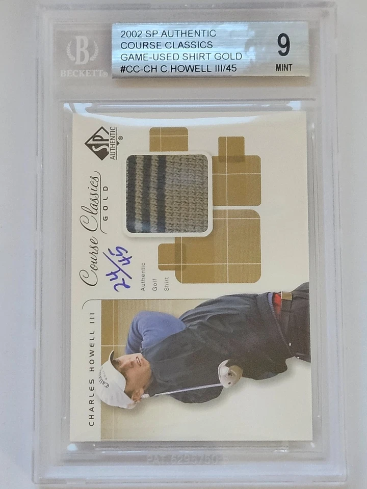 CHARLES HOWELL III 2002 SP Authentic Golf Course Classics /45 GOLD BGS 9 - Image 1 of 2