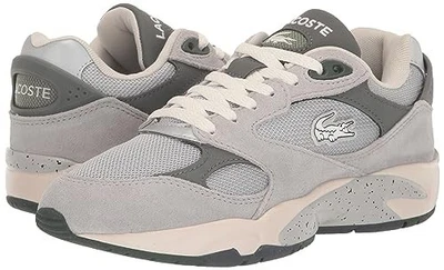 LACOSTE WOMEN'S STORM 96 LO VTG 223 1 SFA LT GRY / DK GRY - LEATHER - US SIZE 8 - Image 1 of 4