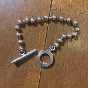 Rare GUCCI Vintage Italy Made Ag925 Ball Chain Bracelet Silver 925 from Japan - Picture 1 of 4