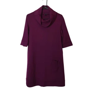 Isabella Oliver Maternity Tunic Dress Turtleneck Aubergine Purple Small A-line - Picture 1 of 15