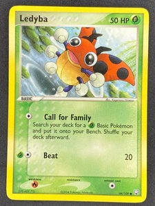 Pokémon Ledyba 64/109 TRR EX Team Rocket Returns LP/NM - Imagen 1 de 2