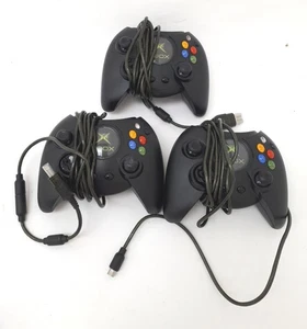 Microsoft XBOX Origional Games Controllers In Black X 3  - Picture 1 of 10