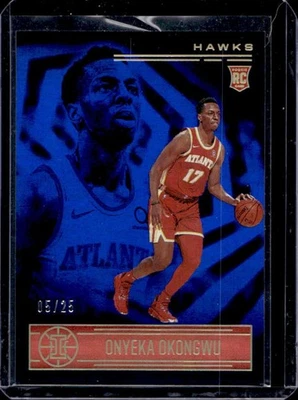 2020-21 Illusions Onyeka Okongwu RC Blue Rookie #5/25 Hawks - Image 1 of 2