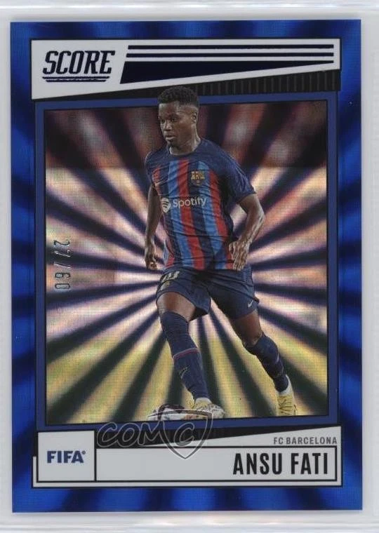 2022-23 Panini Score FIFA Fat Pack Blue Lasers /60 Ansu Fati #53 - Image 1 of 2
