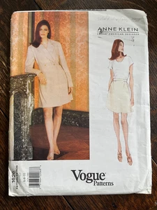 Vogue 1626 Sewing Pattern - Anne Klein Vintage 90s Skirt Suit Sz 6-8-10 - Uncut - Picture 1 of 4
