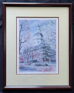 Jean Ramey Smith Signed Print Artwork 36/500 Annapolis State House - Picture 1 of 5