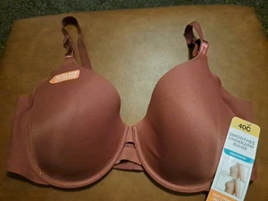 Warner's Women's 40C No Side Effects Underarm-Smoothing Underwire Maroon - Bild 1 von 5