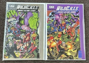 Lote de cómics de imagen Wildcats Sourcebook #1,2 casi nuevo - Imagen 1 de 1