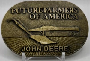 JOHN DEERE Belt Buckle 1984 FFA Future Famers Of America - Picture 1 of 2
