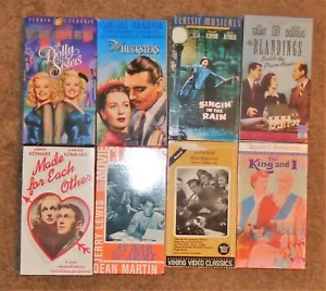 MIXED LOT 8 OLD VHS MOVIES 1940S 1950S KING & I DOLLY SISTERS MUSICALS COMEDIES - Foto 1 di 5