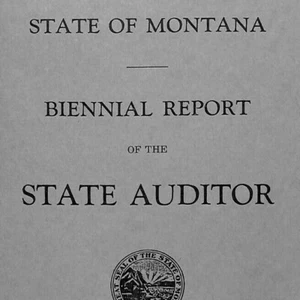 Vintage 1927-28 State of Montana Biennial Report / Auditor 122pp. VGC - Picture 1 of 7