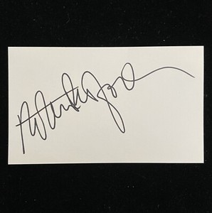 Robert Redford Signed 3X5 Index Card JSA LOA Auto Grade 10 The Natural Actor