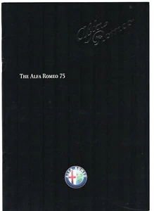 Alfa Romeo 75 1989-90 UK Market Sales Brochure 3.0 V6 2.5 V6 Auto 2.0 TS - Picture 1 of 2