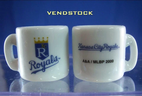 KANSAS CITY ROYALS MINI CERAMIC MUG CUP 1.25" TALL NEW MLB BASEBALL TWO SIDES Cover