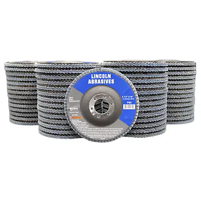 60 Pack Flap Discs 60 Grit 4.5  X 7/8  Sanding Grinding Wheels  • 89.41£