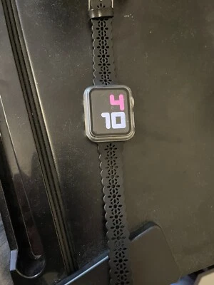 Apple Watch Series 3 38mm Space Gray Aluminum Case Black Sport Band Smart Watch - Image 1 of 2