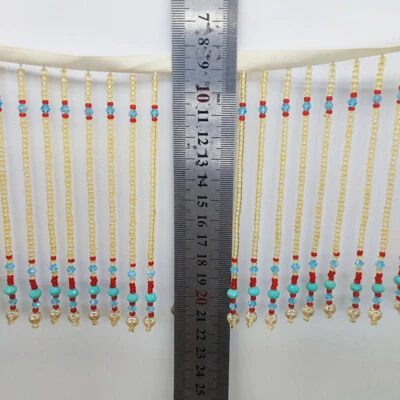 Chinese Style Xiuhe Decoration Wedding Costume Sew Trim Crystal Tassel 45cm - Image 1 of 4