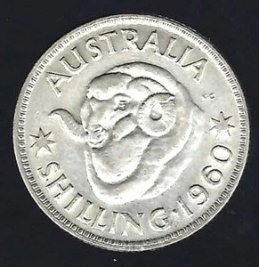 Australien; 1 Shilling; 1960; ss - Bild 1 von 2
