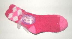 Snuggle Up Socks Womens Slipper Socks Pink White Size 9-11 NWT