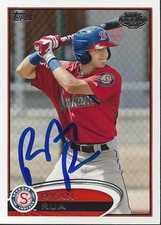 Ryan Rua Texas Rangers 2012 Topps Pro Debut Signed Card