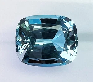 NATURAL 8,01ct!! AQUAMARINA FACETADA EXPERTA EN ALEMANIA + CERTIFICADO INCLUIDO - Imagen 1 de 2