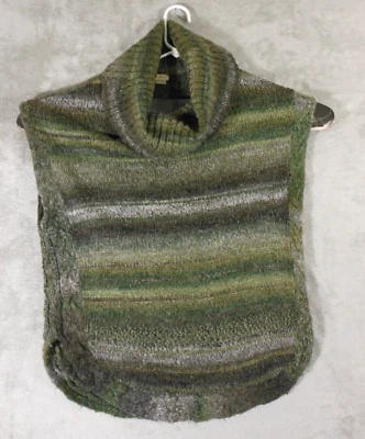 Royal Robbins Suéter Chaleco Mujer Pequeño Sin Mangas Capucha Cuello Verde Rayas Informal Foto 1 de 4
